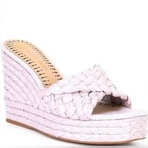 Antonio Melani Magee Braided Raffia Wedges